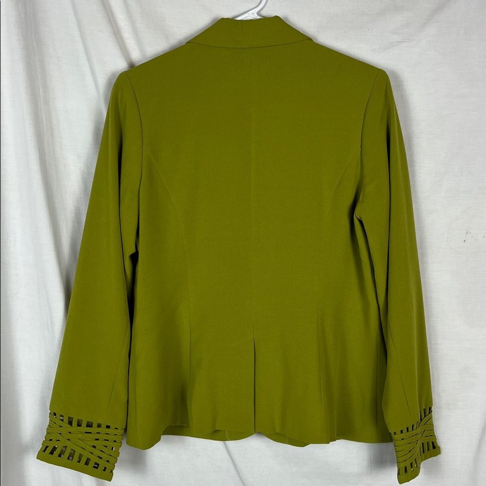 Light Olive Green Monroe and Main 2 Piece Suit with Lattice Trim - Picture 5 of 8